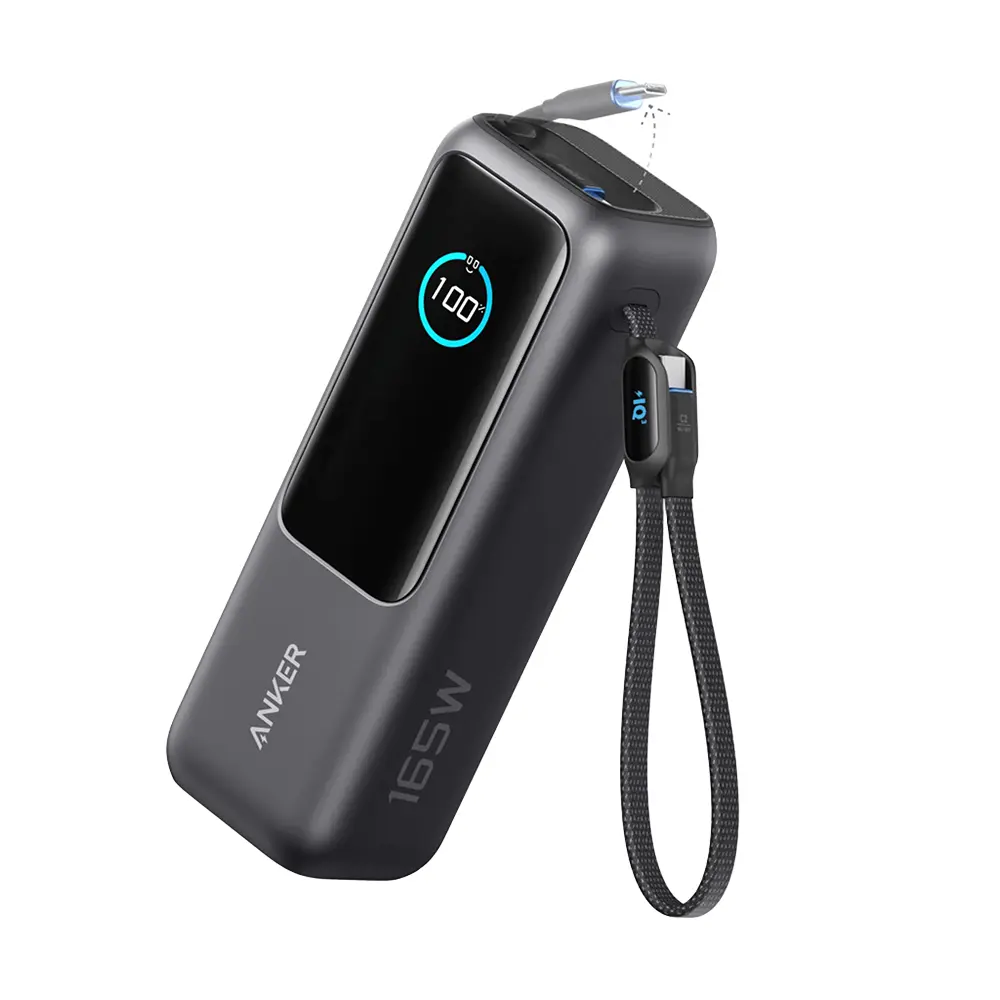 Anker Zolo 25,000mAh 165W Built-In Retractable Cables Power Bank - A1695H