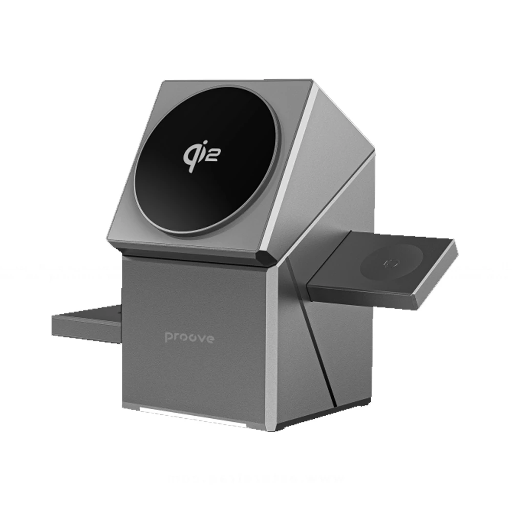 [WSIH15000003] شاحن برووف اللاسلكي ايرون 3 في 1 بقوة 15W موديل (WSIH15000003)