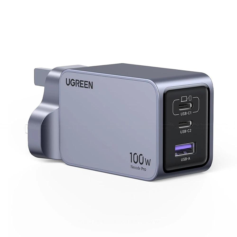 UGREEN Nexode Pro 3-Port 100W GaN Charger with USB-C to C Cable - X757