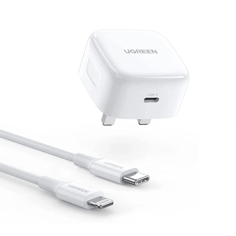 [CD137 (70297)] UGREEN 20W Charger with Type-C to Lightning Cable CD137 (70297)