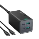 RAVPower 120W 4-Port Desktop Charger With 100W USB C to USB C Cable - Black