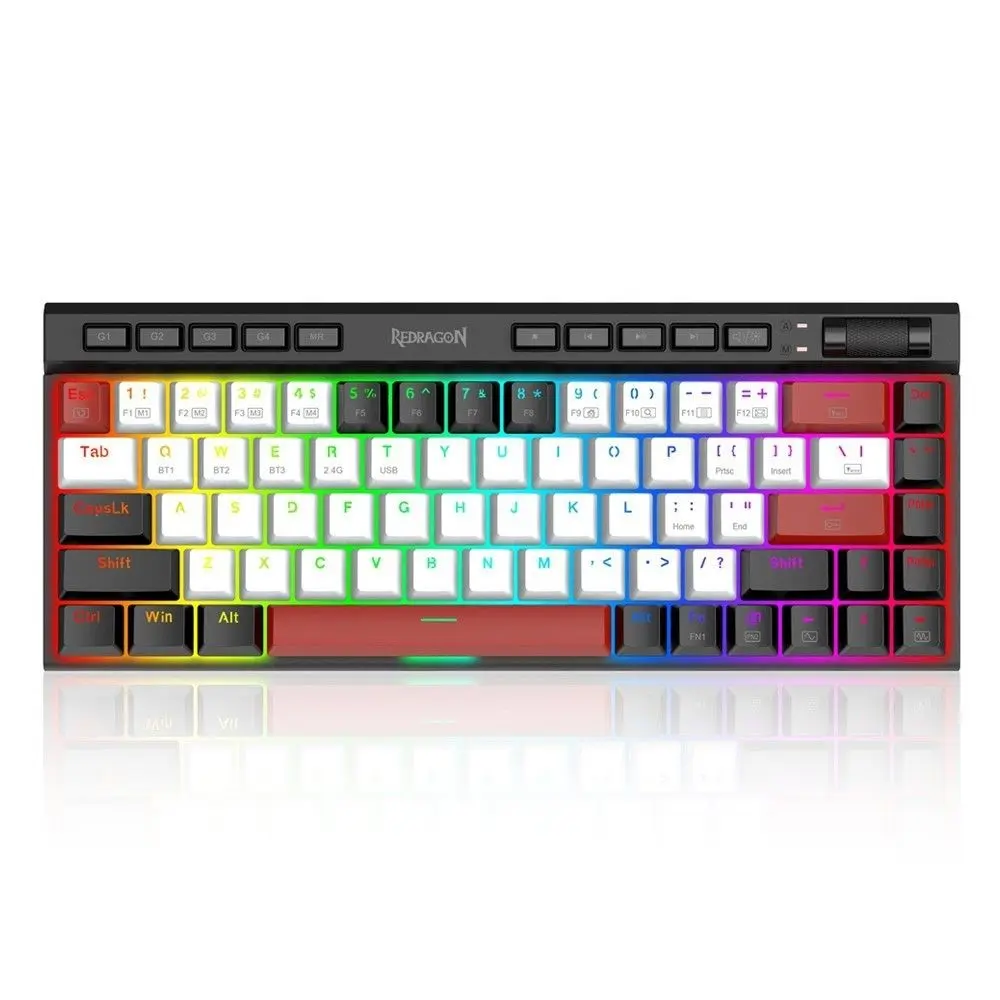 كيبورد الالعاب الميكانيكي من ريدراغون ماجك واند ميني برو  K635WBR RGB