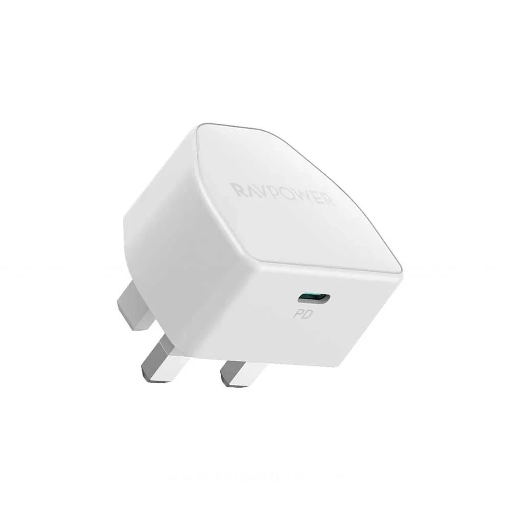 [191280041699] شاحن راف بور بقوة 20 واط - منفذ USB-C - الموديل RP-PC1041