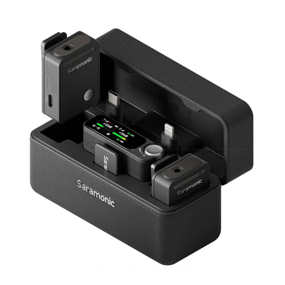 Saramonic Ultra 2-Person Wireless Mic w/32-Bit Float Recording, Time Code Record