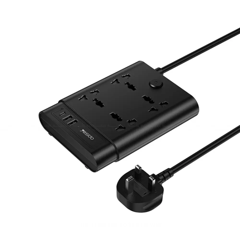 Yesido MC11 2 Meter Long Multi Port Home Using Pull Up Max 2650W Power Track Power Socket