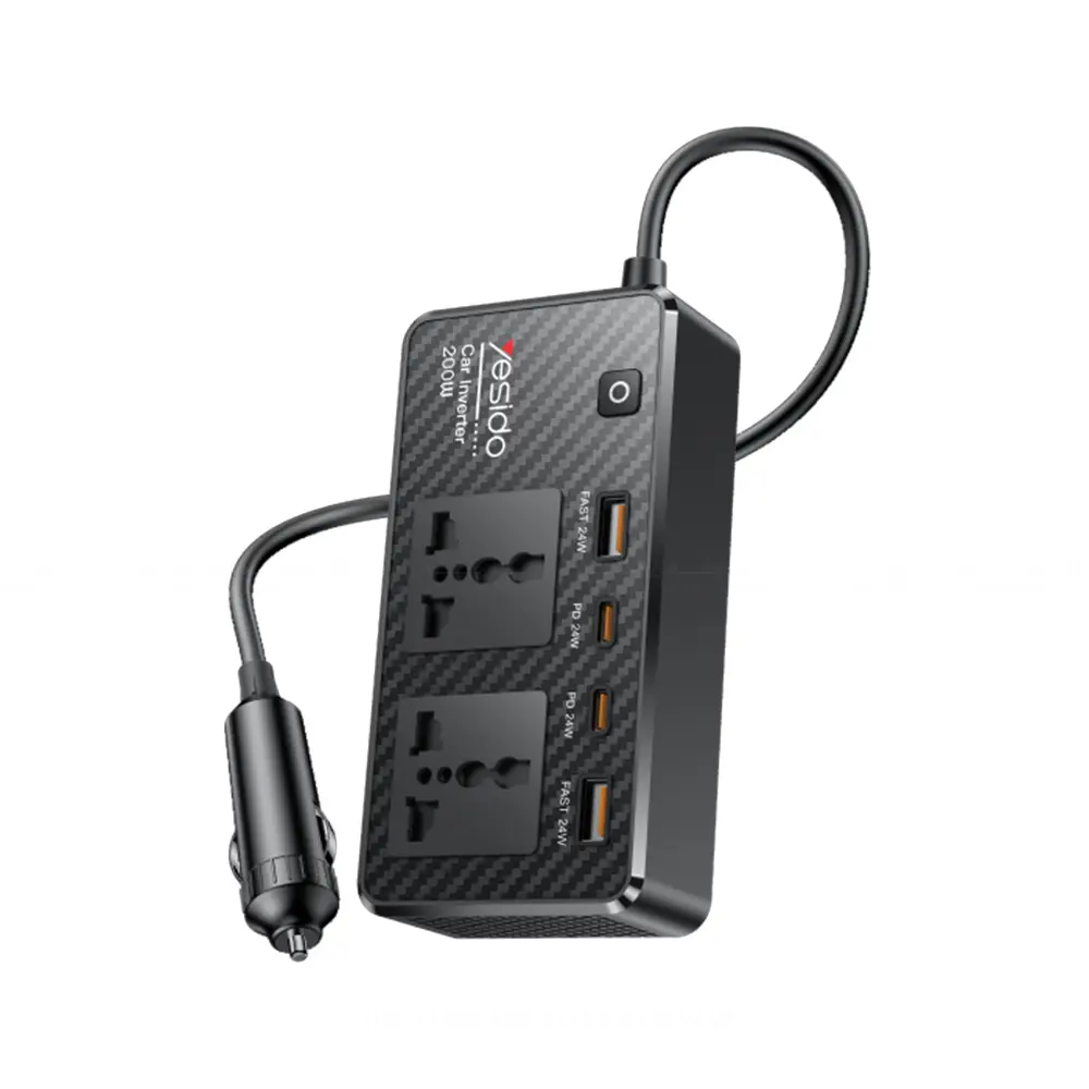 Yesido VC07 200W Adapter Charger Car Inverter