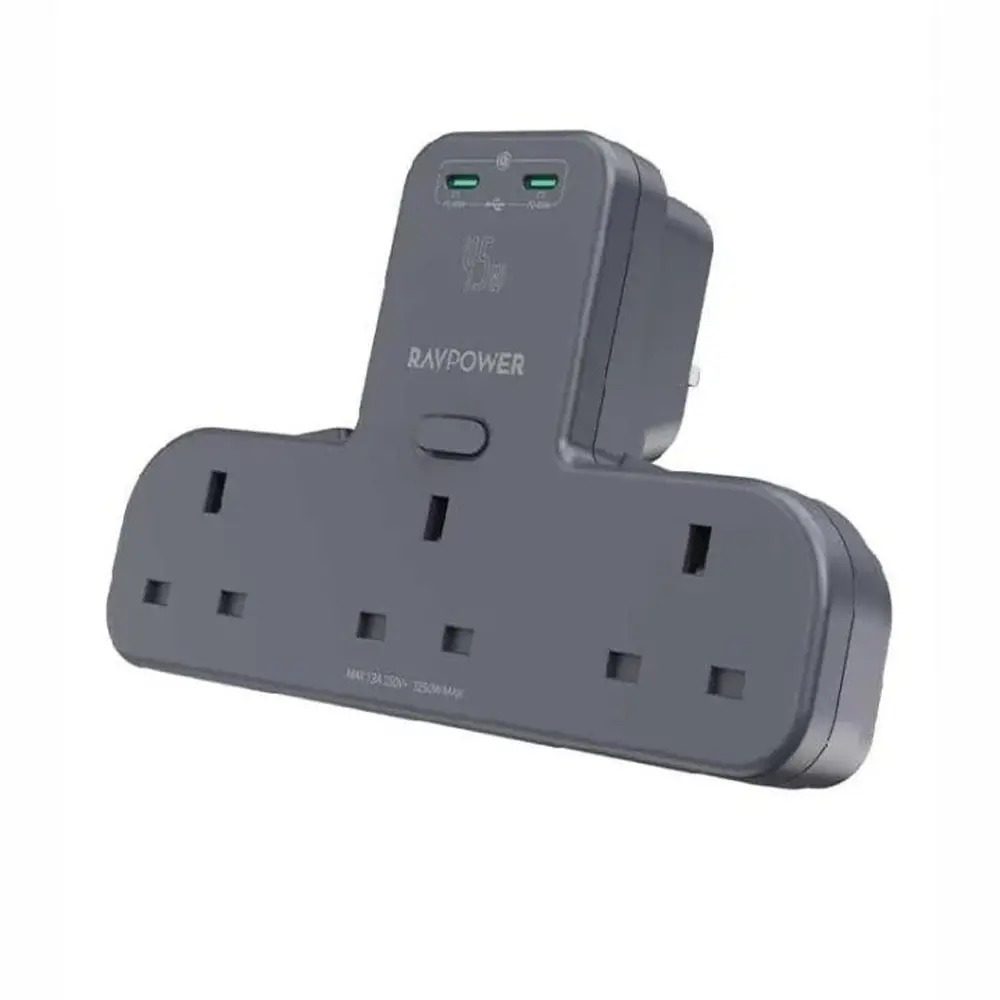 [810157141965] RavPower RP-PC1069 Power Outlet Extender with 2 USB-C 45W
