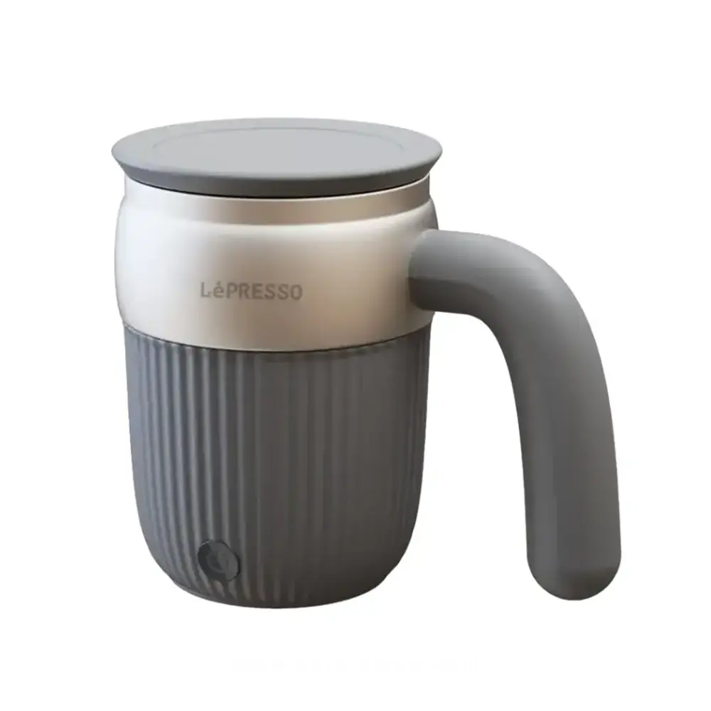 Lepresso Auto Magnetic Stirring Mug 450mL - Gray