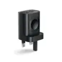 Porodo Wall Charger USB-A and USB-C Dual Port with Apple Watch Charger PD 20W- Black