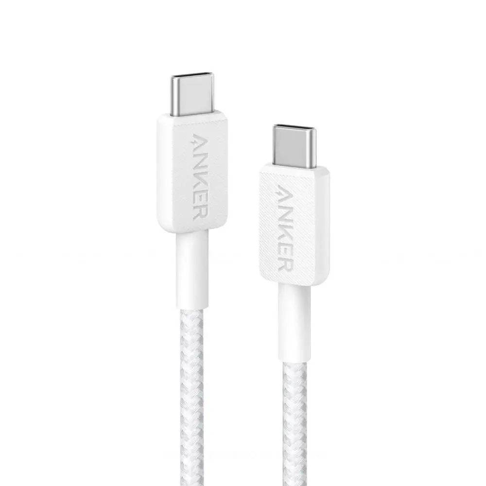 كيبل انكر USB-C إلى USB-C بطول 3 أقدام (0.9 متر) بقدرة 240 واط – مضفر – الموديل A81D5H