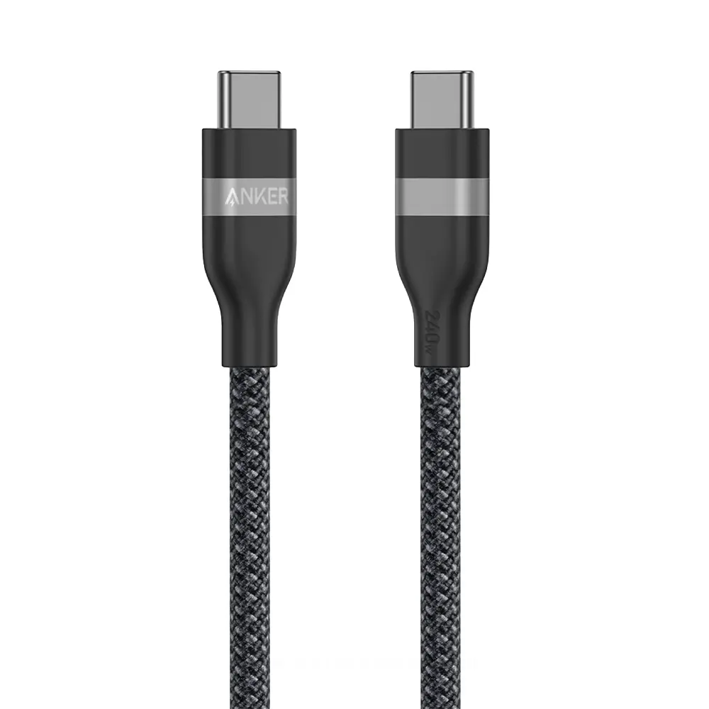 [A82E2H11] كيبل انكر USB-C إلى USB-C بطول 3 أقدام (حوالي 0.9 متر) بقدرة 240 واط – مضفر