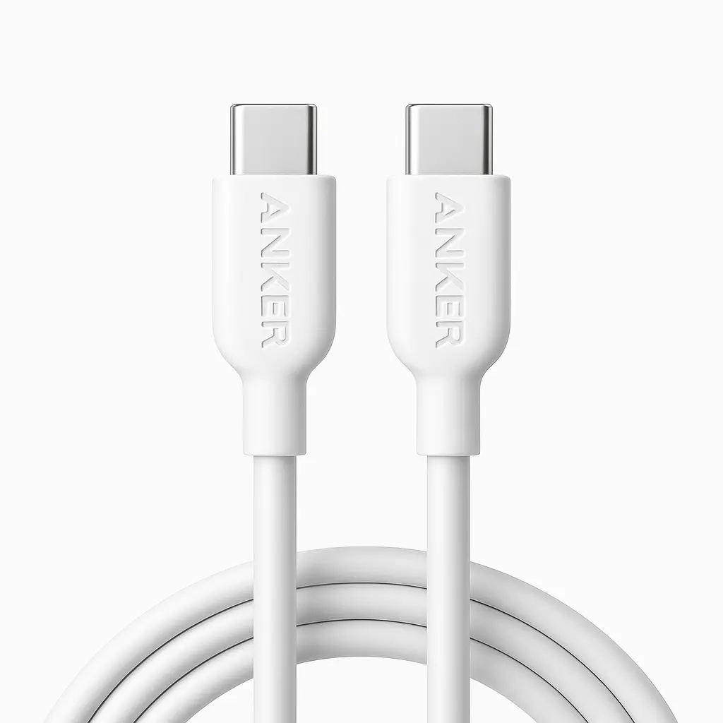 كيبل أنكر USB-C إلى USB-C بقدرة 240 واط وطول 6 أقدام (حوالي 1.8 متر)