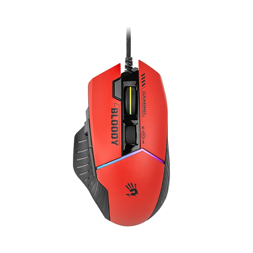 Gaming Mouse USB RGB Red Adjustable