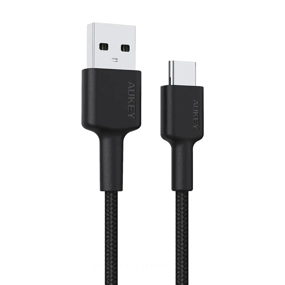 Aukey USB-A to USB-C Nylon Braided Cable,0.9m, 480Mbps, CB-CD30