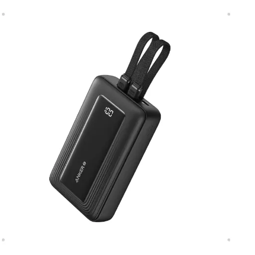 Anker Zolo 10,000mAh, 30W Power Bank with Built-in USB-C Cable - A1688H
