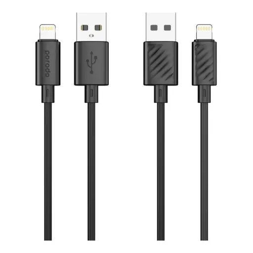كيبل بورودو بلو من USB-A إلى لايتنينغ – الموديل PB-3AALC-BK