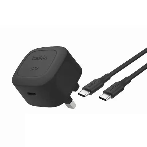 Belkin BoostCharge Compact USB-C Wall Charger 45W + USB-C to USB-C Cable