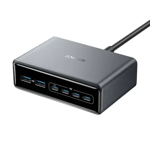 [A2683241] Anker Prime Charger (200W, 6 Ports, GaN) Multi-Port Descktop Charger Station 