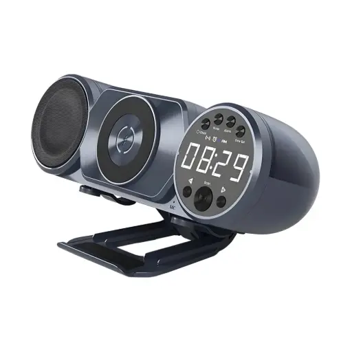 WD-100 Wireless Charging Clock Speaker with RGB Light