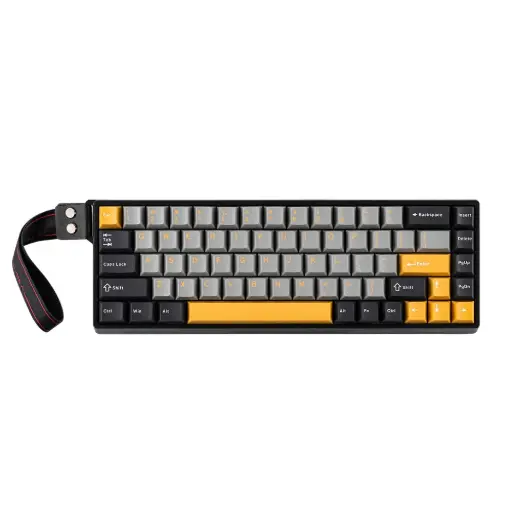 AULA Wind WIN60 HE Max Wing Chun Magnet Switch 60% Mechanical Wired Gaming Keyboard (Black/Grey/Yellow)