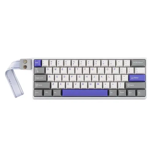 AULA Wind WIN60 HE Max Wing Chun Magnet Switch 60% Mechanical Wired Gaming Keyboard (Grey/White/Blue)