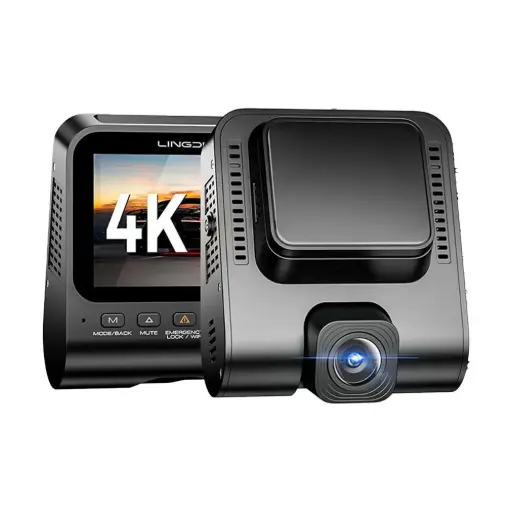 LINGDU Dash Cam V620 2 Channels 4K with 64GB TF Card