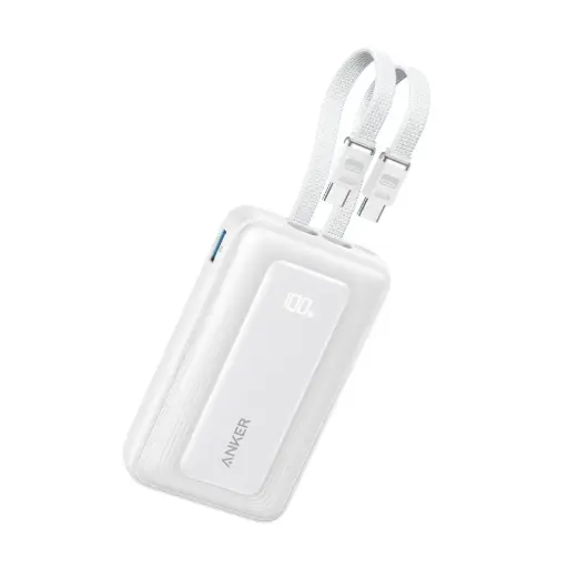 Anker Zolo Power Bank 10000 mAh,  USB-C + USB-A + Dual USB-C Integrated Cable, 35 W