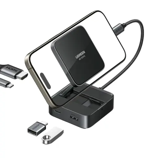 UGREEN 4-IN-1 Magnetic USB-C Hub for Phone, 4K@60Hz 100W PD - CM801 (35590)