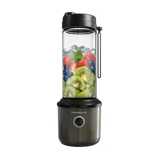 [PSM013BK] Powerology Press & Refresh Portable Blender 