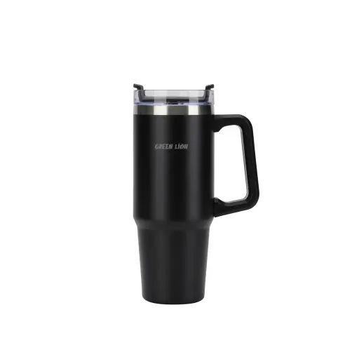 [GNVACTVMUGBK] Green Lion Vacuum Travel Mug - Black