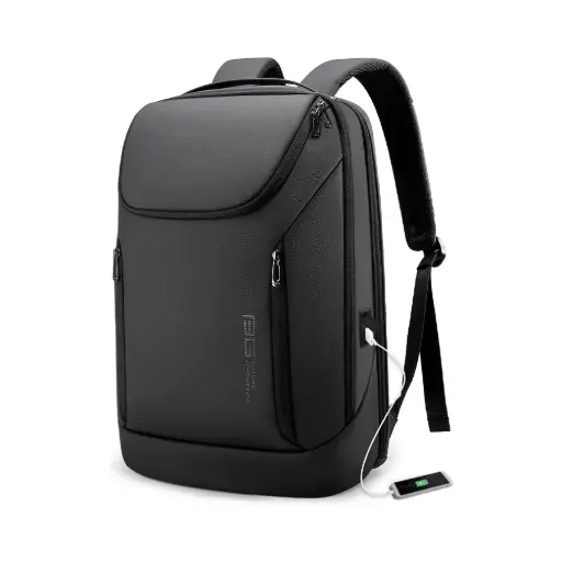 BANGE BG-2892 Mens Business Double-Shoulder Backpack Black
