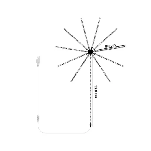 Twisted Minds Firework RGB LED Strip LED MUSIC LIGHT