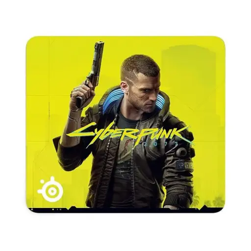 SteelSeries QCK Large Cyberpunk 2077 Edition Gaming MousePad - Large (450 x 400 x 2 mm) | 63407