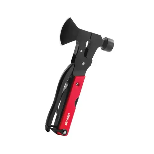 [GNSTRMHM13RD] Green Lion Storm Breaker Multi Axe Hammer - Red 