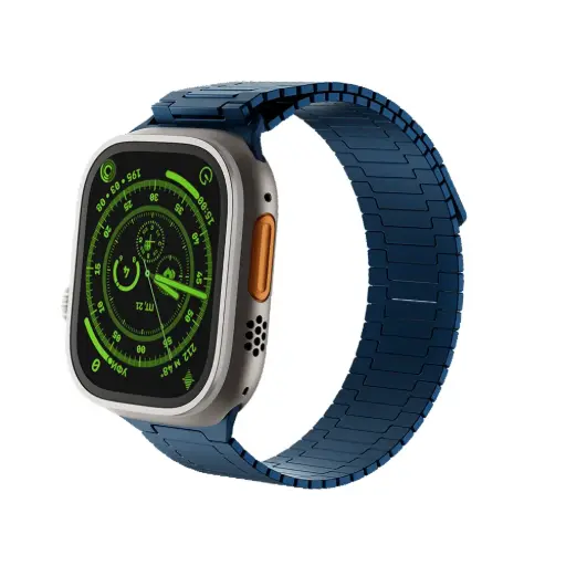 Levelo Milanese Watch Strap For Apple Watch - Blue 
