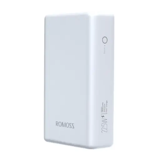Romoss10000mAh 20W Fast Charge Power Bank – White- PAC10 