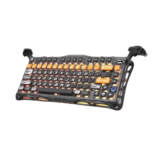 [GS-K1-Pro_BO_BLK] GravaStar Mercury K1 Pro Wireless Gaming Keyboard - CyberFlare Edition