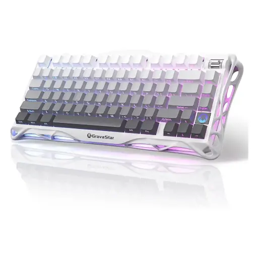 [GS K1_GWHT] GravaStar Mercury K1 Wireless Gaming Keyboard - Gradient White