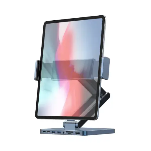 Wiwu AH801 8in1 HDMI (4K@60Hz) Input Type-C Hub Docking Station Adjustable Tablet Stand 
