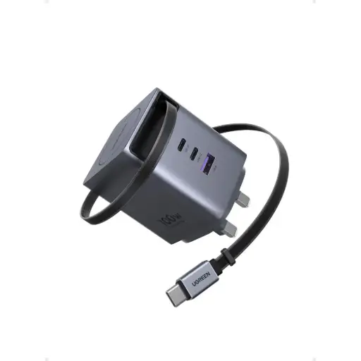 [X616-65829] UGREEN Nexode Pro 100W GaN Pro Fast Charger with Retractable Cable - X616 (65829)