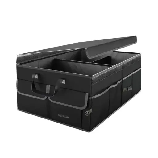 [GNCRTORG57BK] Green Lion Car Trunk Organizer 57L - Black