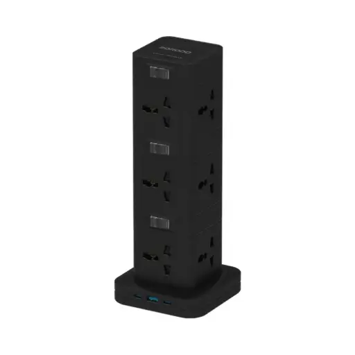 [PD-FWCH042-BK] Porodo PD20W QC  3.0 1A + 2 Type C  Socket Tower 3M 