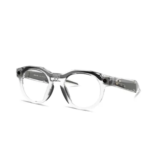 Oakley Meta HSTN Limited Edition Transitions® Unisex Round Sunglasses Clear/Transitions Grey 