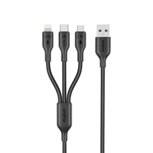[OCD-118MCL] oraimo Duraline 4 3A 1.2M 3 in 1 Cable 