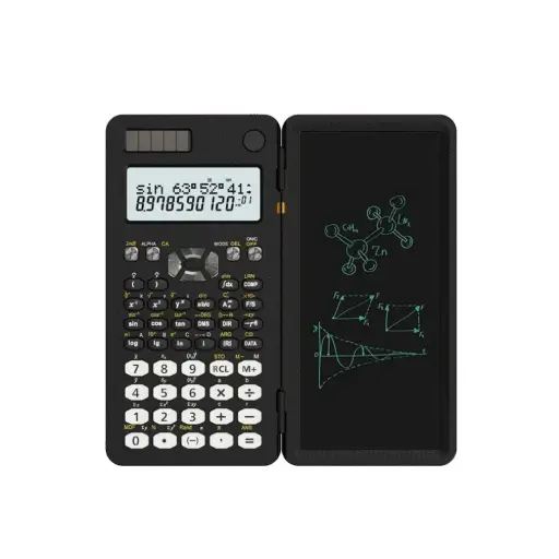 [GNSCALWPADBK] Green Lion Scientific Calculator & Writing Pad - Black