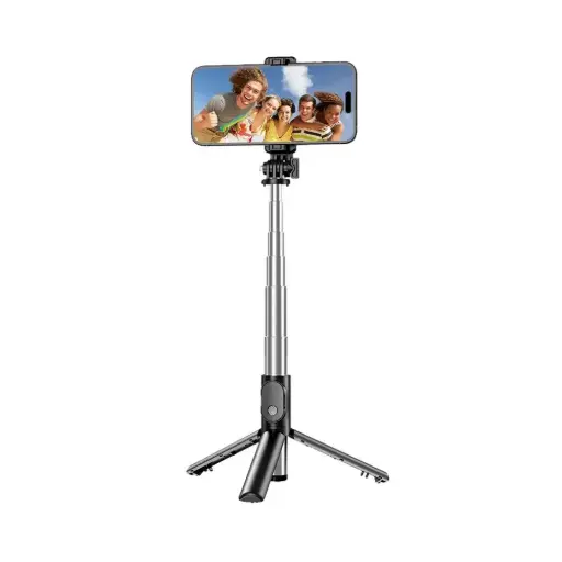 Green Lion Tripod Selfie Stick - Black