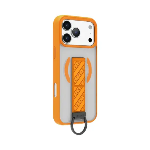 [LVLMRPCLGCIP17PMSORG] Levelo Morphix Clara Grip Case For iPhone 17 Pro Max - Sunrise Orange