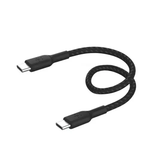 Belkin BoostCharge 0.15m USB-C to USB-C Braided Cable - Black 