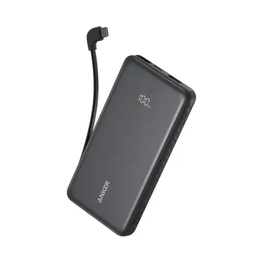 [A110DH11] Anker 10K 22.5W Power Bank with Built-in USB-C Cable (Black) 