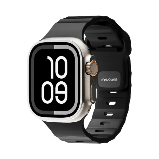 Manovate Flexfit Apple Watch Band – Carbon Black